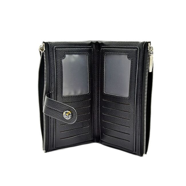 Portofel Lucy Din Piele Ecologica Negru