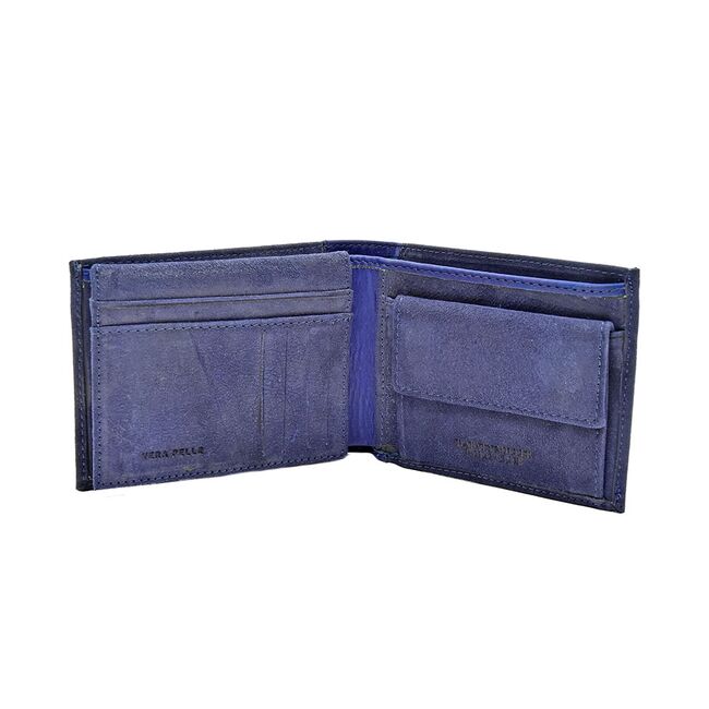 Portofel Polo Din Piele Naturala Bleumarin