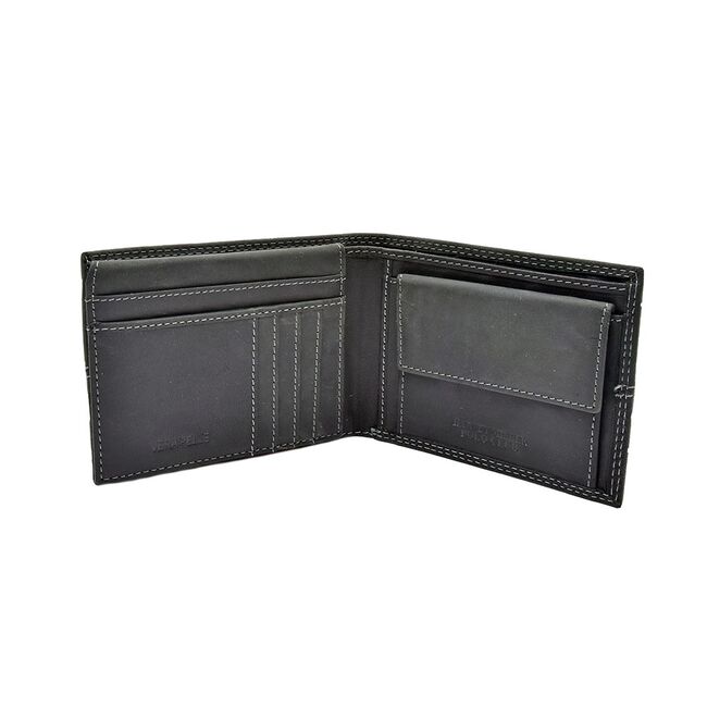 Portofel Polo Din Piele Naturala Negru