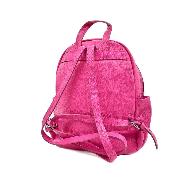 Rucsac Pretta Din Piele Naturala Fucsia