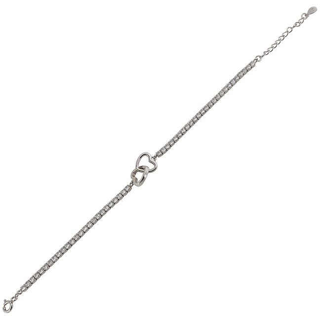 Bratara argint tennis inimioare Thia