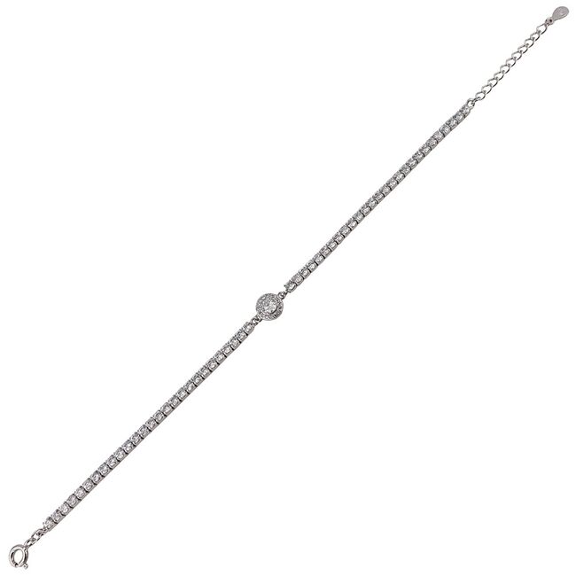 Bratara argint tennis eleganta Thia
