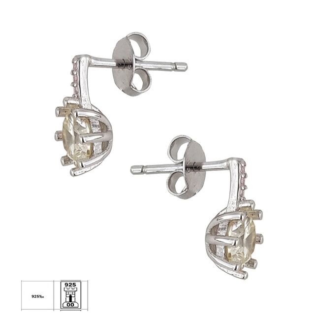 Cercei argint eleganti Thia cu zirconiu