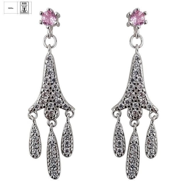 Cercei argint eleganti Thia