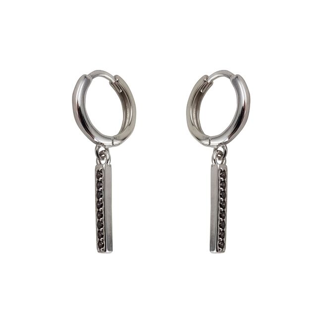 Cercei argint maro Thia cu zirconiu