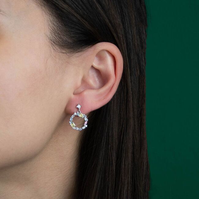 Cercei argint colorati Thia