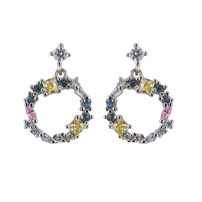 Cercei argint colorati Thia