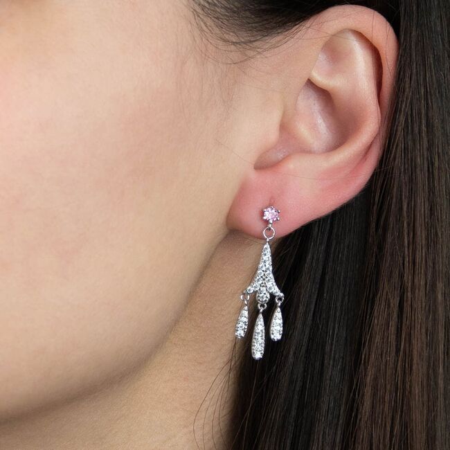 Cercei argint eleganti Thia