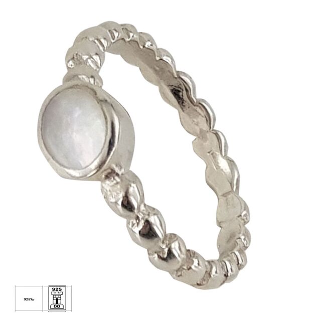 Inel argint banut sidef Thia marimea 51