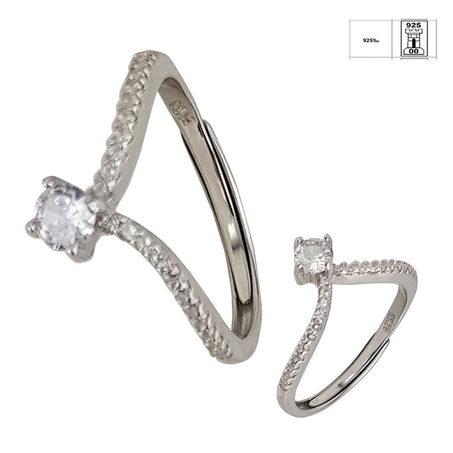 Inel argint 925 Thia cu zirconii