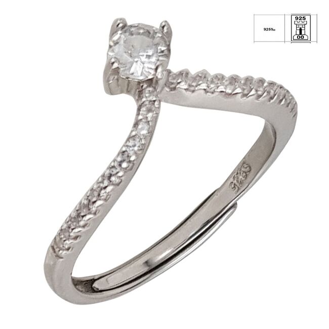 Inel argint 925 Thia cu zirconii