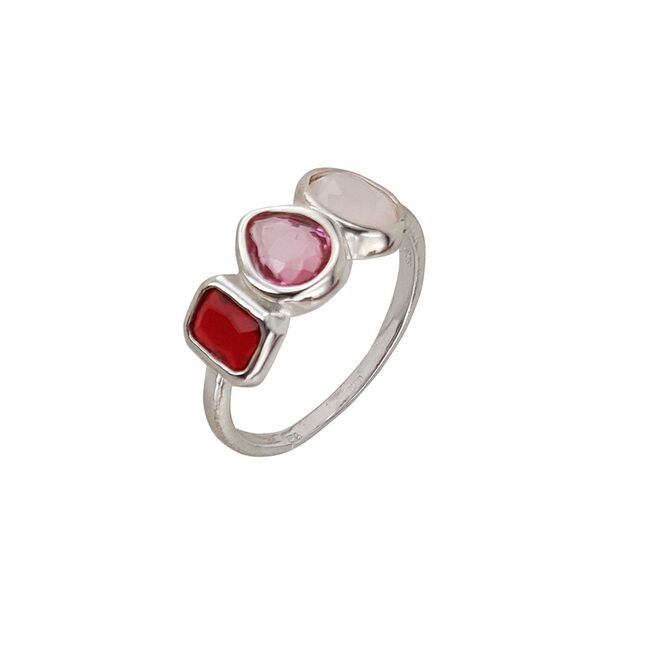 Inel argint crystal roz Thia marimea 56