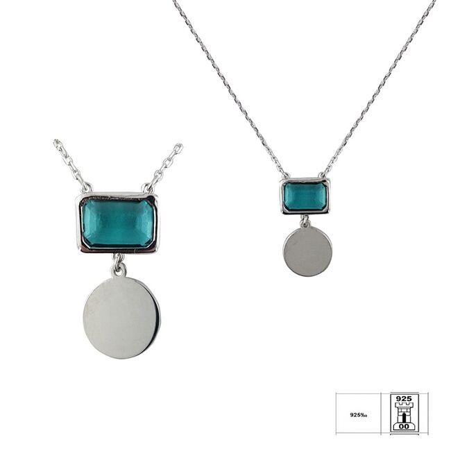 Lant argint banut si crystal Thia