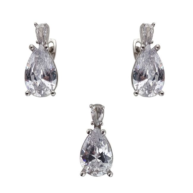 Set argint elegant lacrima Thia