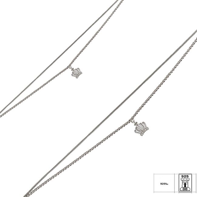 Bratara argint dubla coronita Sezia