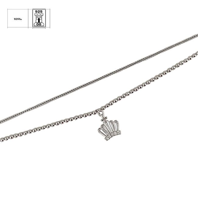 Bratara argint dubla coronita Sezia