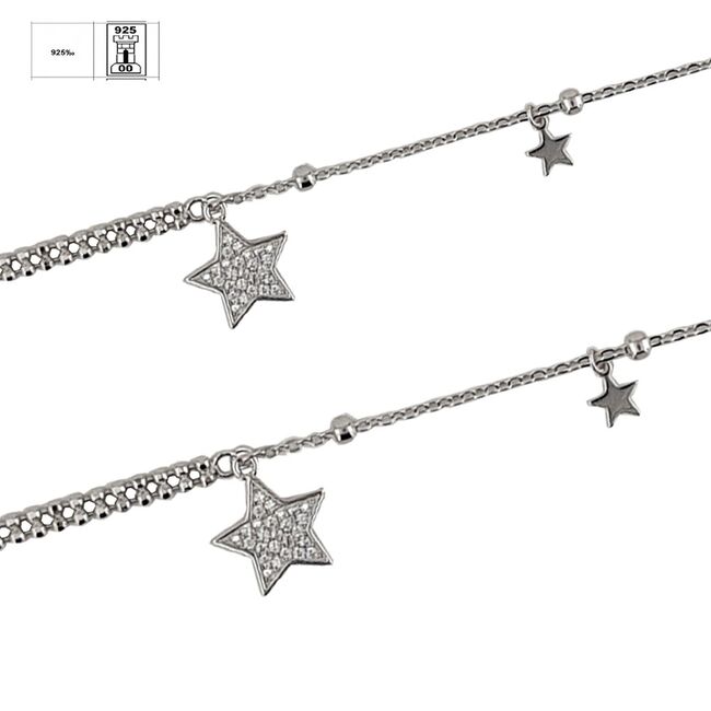 Bratara argint stelute Thia