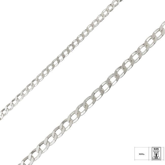 Bratara argint barbati Zemir 21 cm