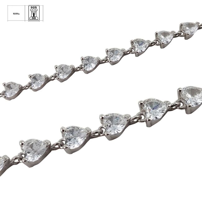 Bratara argint inimioare Thia