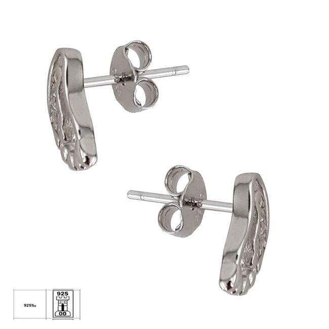 Cercei argint baby cu zirconii