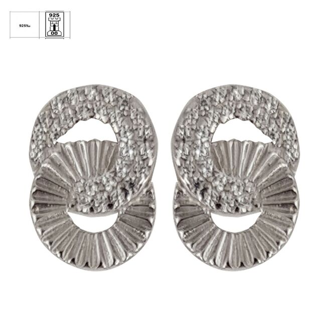 Cercei argint cercuri cu zirconiu