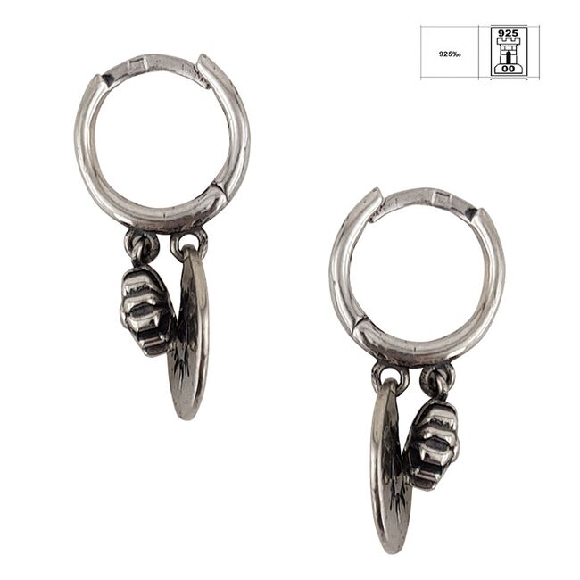 Cercei argint banut cu soare