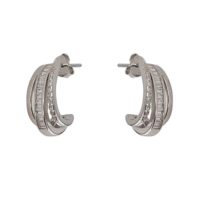 Cercei argint eleganti Thia cu zirconiu