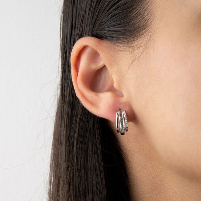 Cercei argint eleganti Thia cu zirconiu