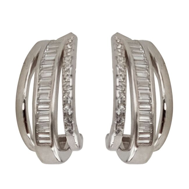 Cercei argint eleganti Thia cu zirconiu