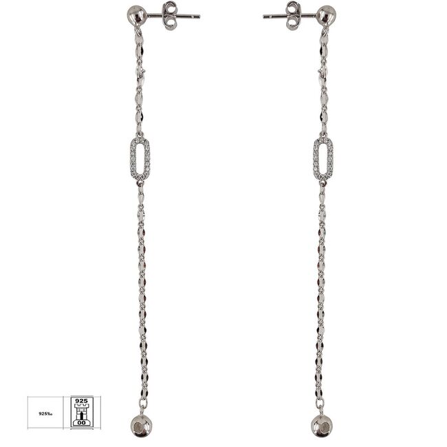 Cercei lungi argint Versay