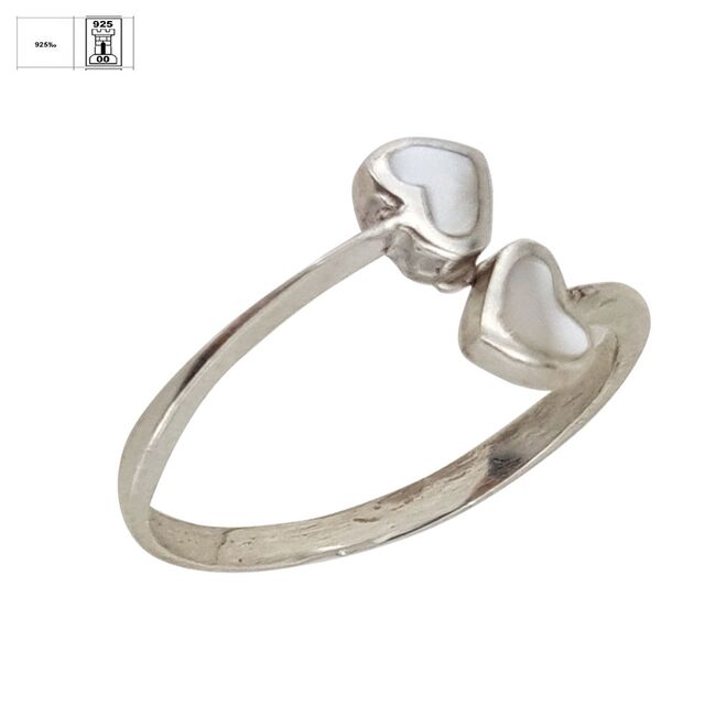 Inel argint inimioare sidef Thia