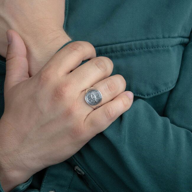 Inel argint barbati tip ghiul Zephyr marimea 62