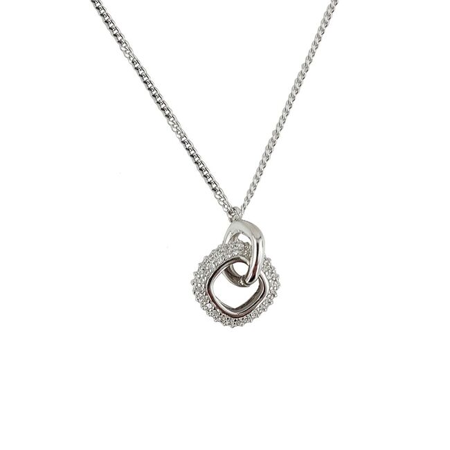 Lant argint elegant cu zirconii Thia