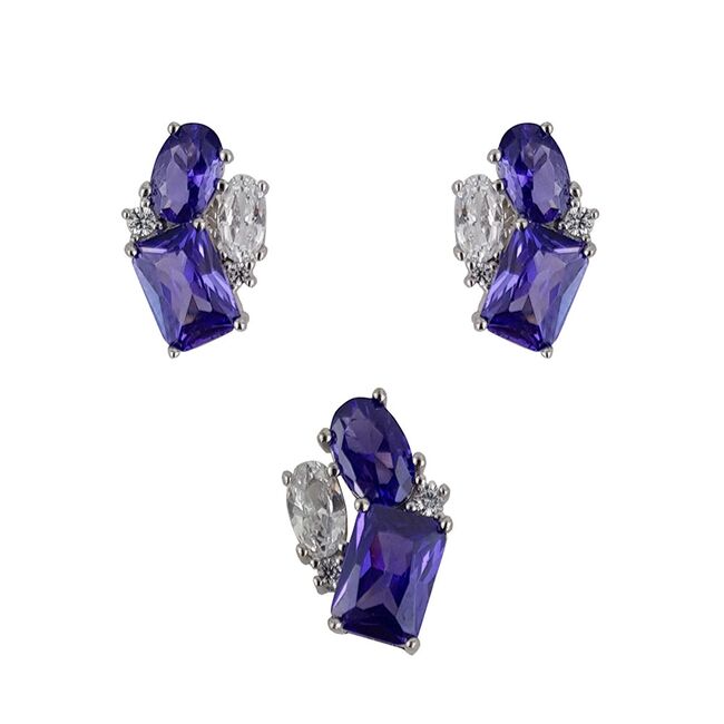 Set argint zirconiu mov Thia