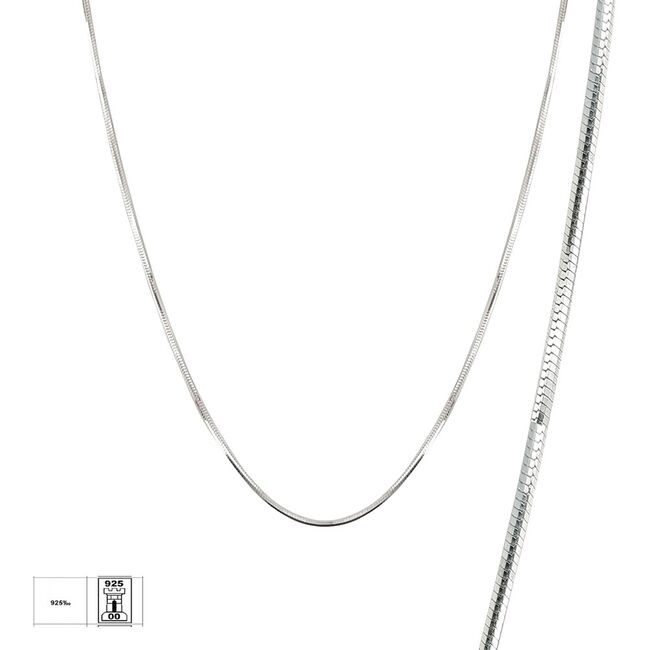 Lant argint simplu 45 cm Astasia