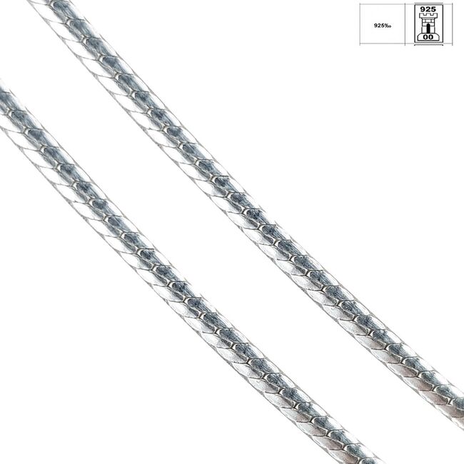 Lant argint simplu 50 cm Grace