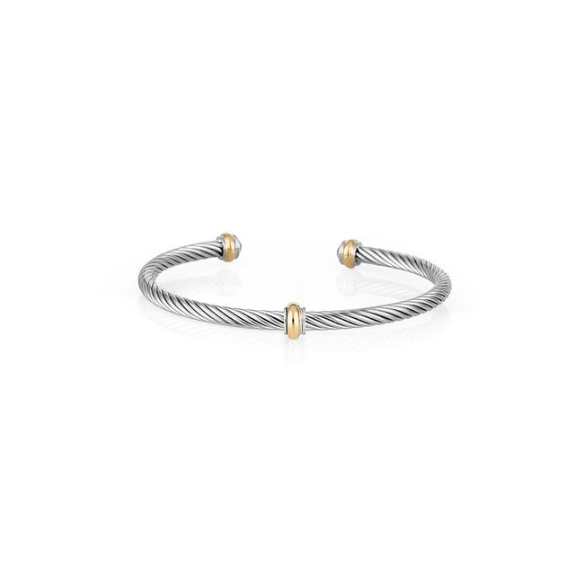 Bratara argintie, Daniel Klein, pentru dama, din otel inoxidabil, DKJ.3.1062-4