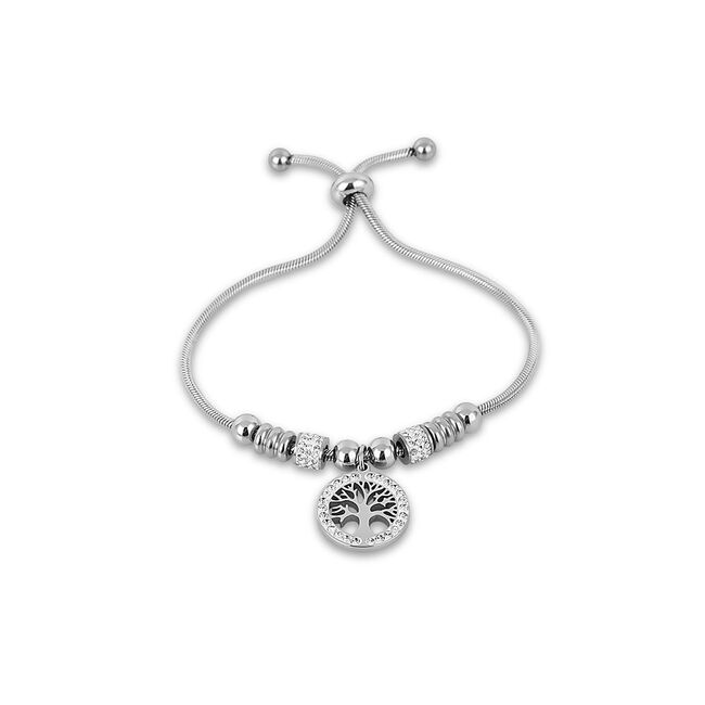 Bratara argintie, Santa Barbara Polo, pentru dama, din otel inoxidabil, SBJ.3.1147-1