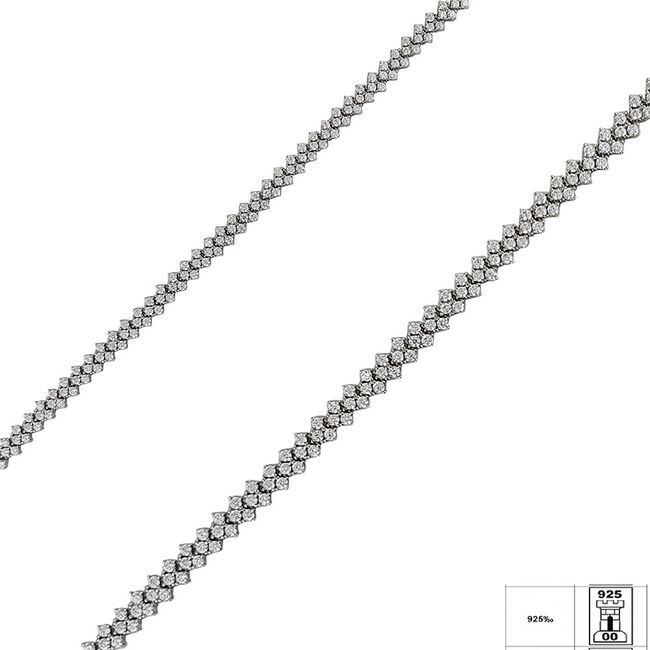 Bratara argint eleganta zirconii Thia