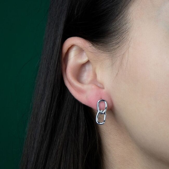 Cercei argint zale cu surub Thia