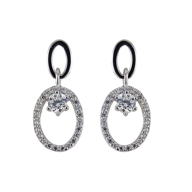 Cercei argint eleganti cu surub Thia