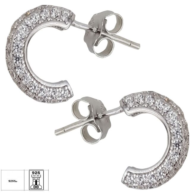 Cercei argint cu surub Thia