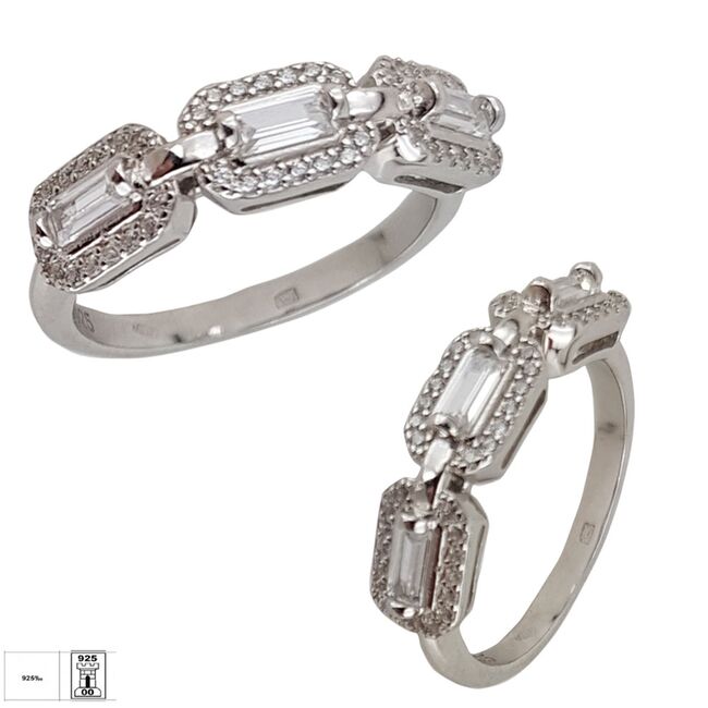 Inel argint elegant zirconii Thia Silver marimea 52