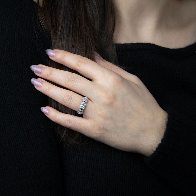 Inel argint elegant zirconii Thia Silver marimea 52