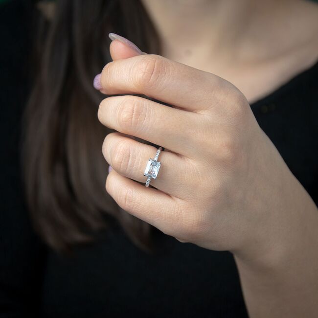 Inel argint logodna zirconii Thia marime 60