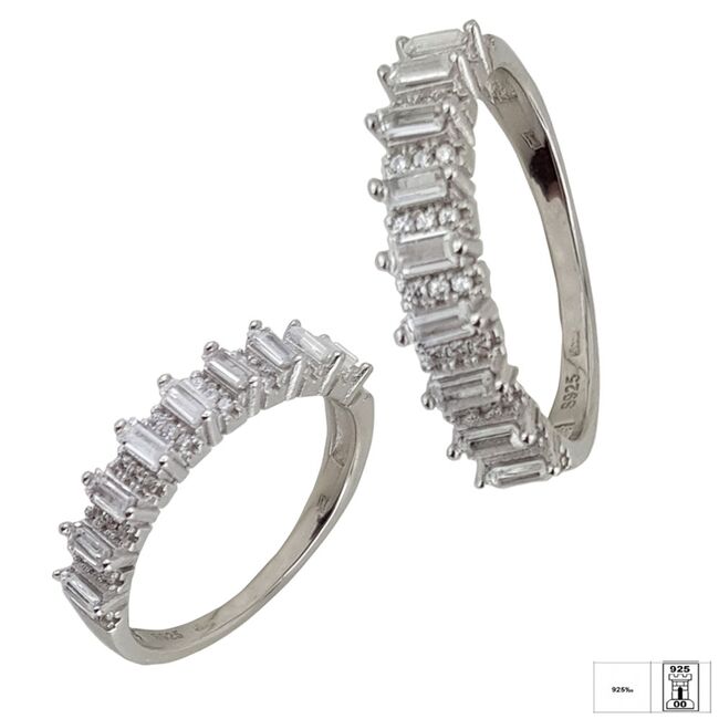 Inel argint elegant zirconii Thia marimea 58