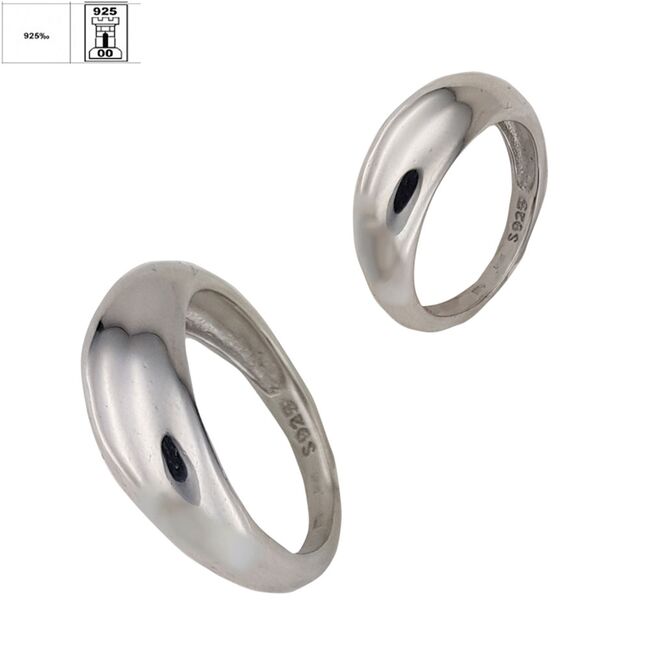 Inel argint bombat Thia marimea 53