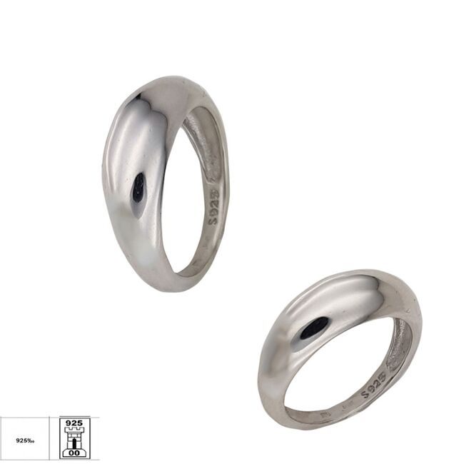 Inel argint bombat Thia marimea 53