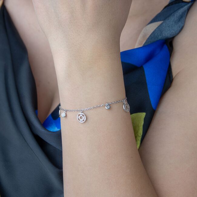 Bratara argint pandantive Tessa