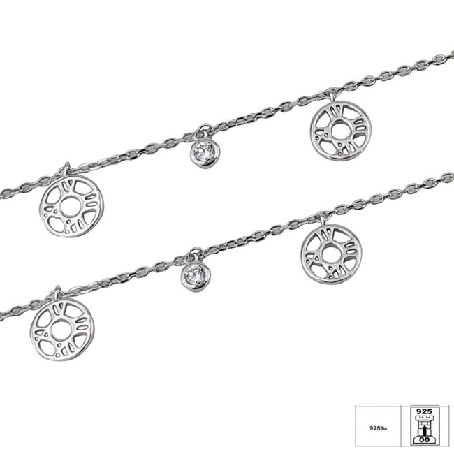 Bratara argint pandantive Tessa